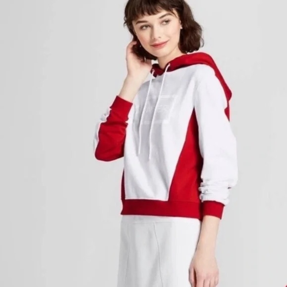 Hunter for Target White & Red Hoodie Pullover